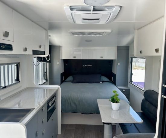 New 2024 Atlantic Endeavour Interior with Bed — Caravan Sales in Murwillumbah, NSW